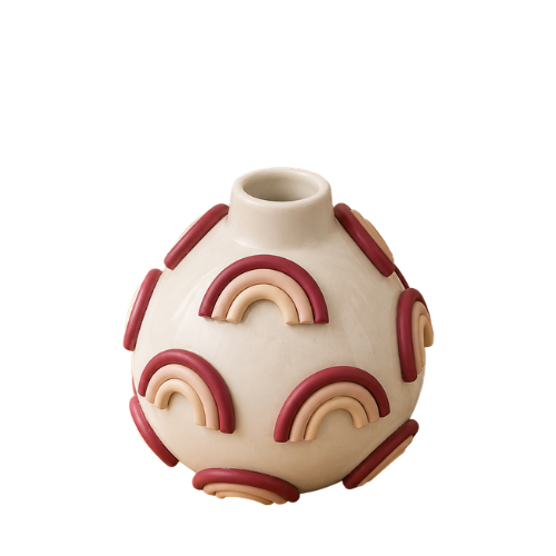 Regenbogen Freude – 3D Rainbow Ceramic Vase