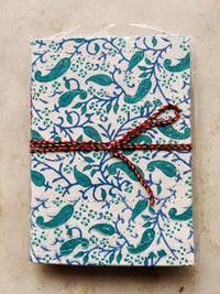 Handcrafted Fabric Diary | 18 × 13 cm | Peekaboo | Softbound with Strings