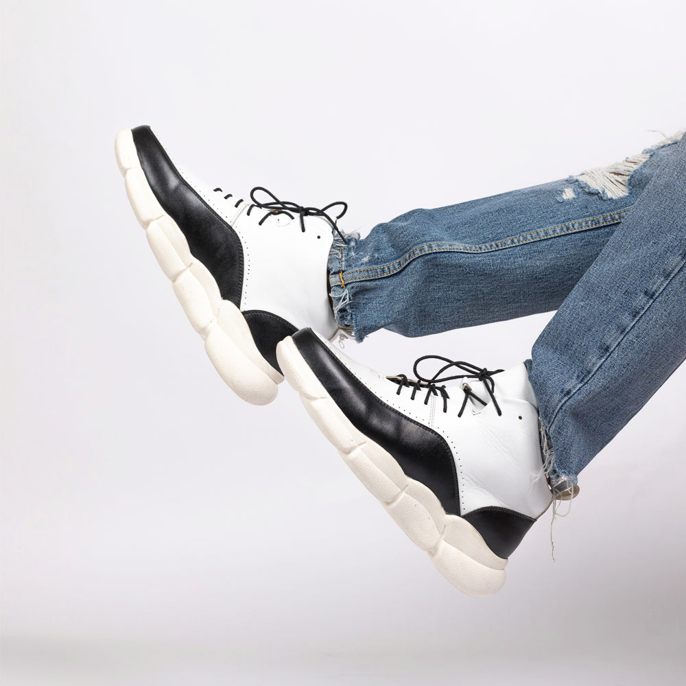 Monkstory Rebel High Top Lace Sneakers