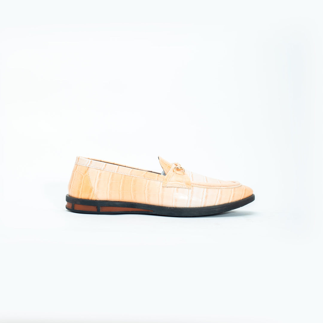 Monkstory Flatform Horsebit Slip Ons - Powder Peach