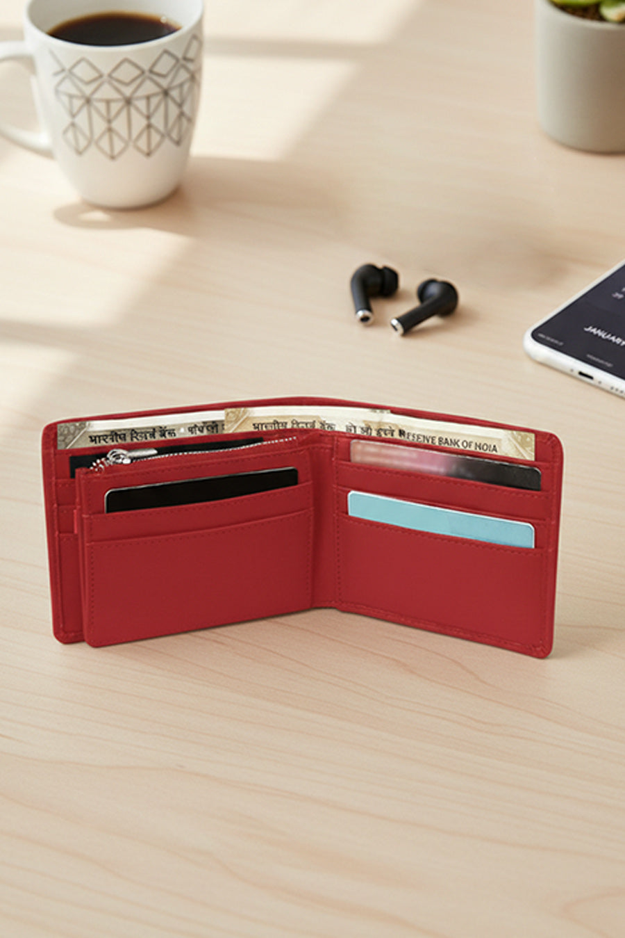 Leonardo Vegan Leather Men Bifold Wallet 