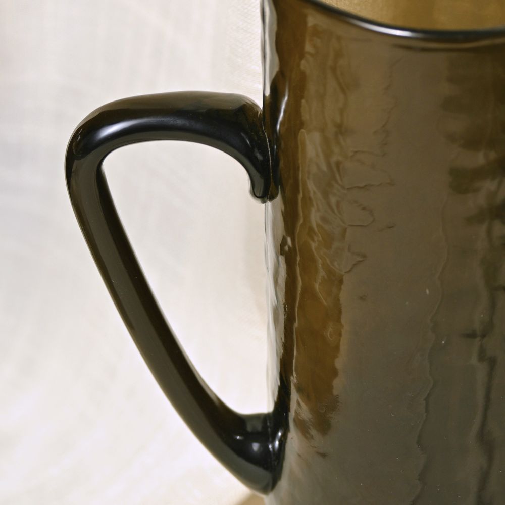 Muun Home Brown Textured Glass Pitcher