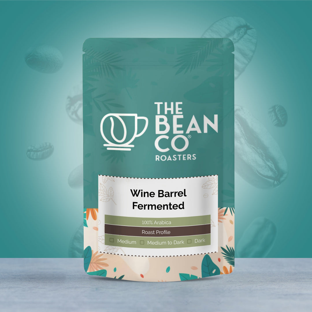 The Bean Co Roasters Barrel Fermented Coffee Combo Pack | Brandy, Rum, Whiskey, Wine Barrel Fermented Coffee | 100% Arabica | Pack of 4 x 150g