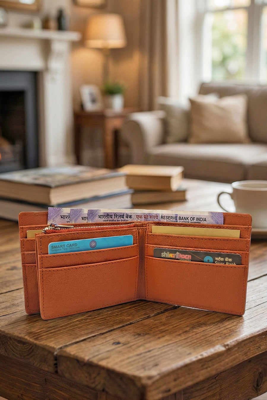 Leonardo Vegan Leather Men Bifold Wallet