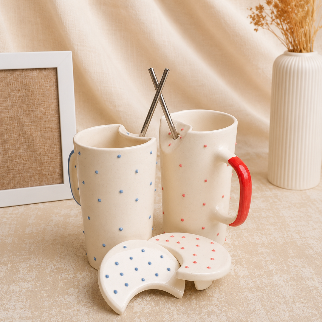 Perfect Jodi Rakhi Gift Hamper | Premium Bhai Bhabhi Rakhi Gift Set with Ceramic Tumbler