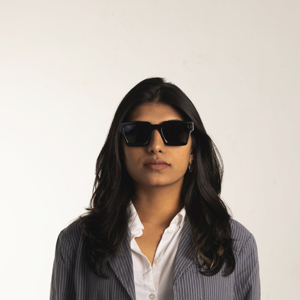 Monkstory MonkStory Runway Acetate Unisex Sunglasses - Full Black
