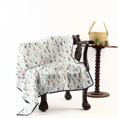 Momokos 100% Organic Cotton Tiny Traveler – Muslin Blanket