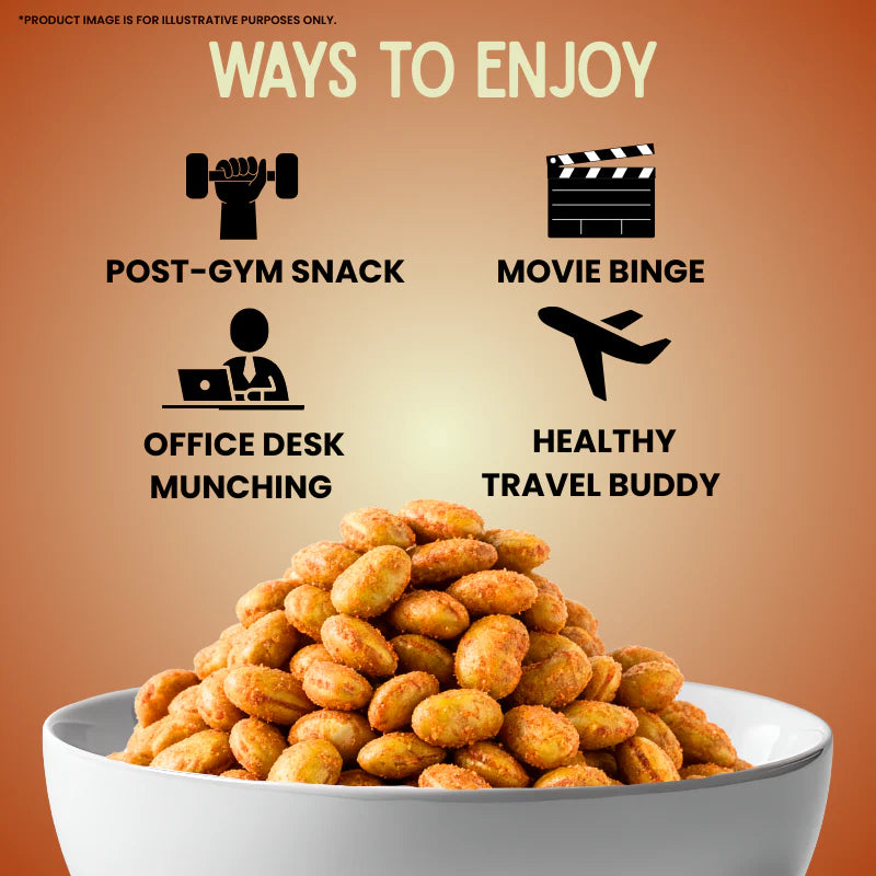 Pune Protein Company Smokey BBQ Roasted Edamame | 39g Protein