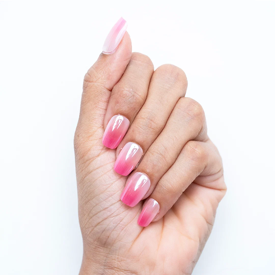 Gush Beauty Citrus Pop | Medium Square, Press-On Nails