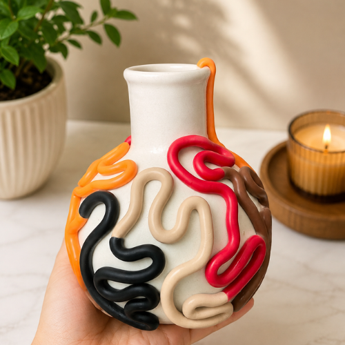 Forme Vive – 3D Abstract Ceramic Vase