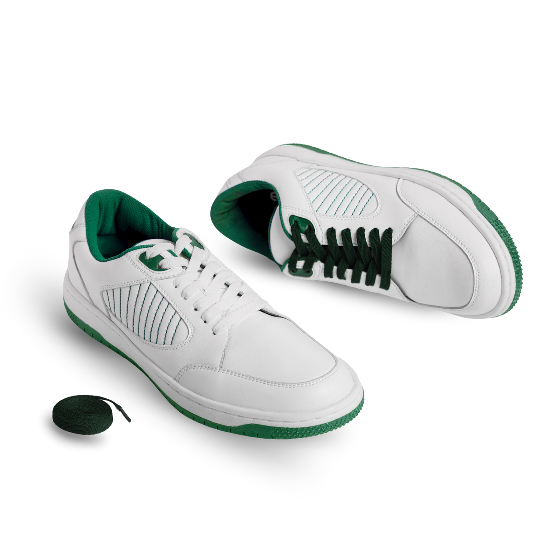 Harp White And Green Casual Sneakers