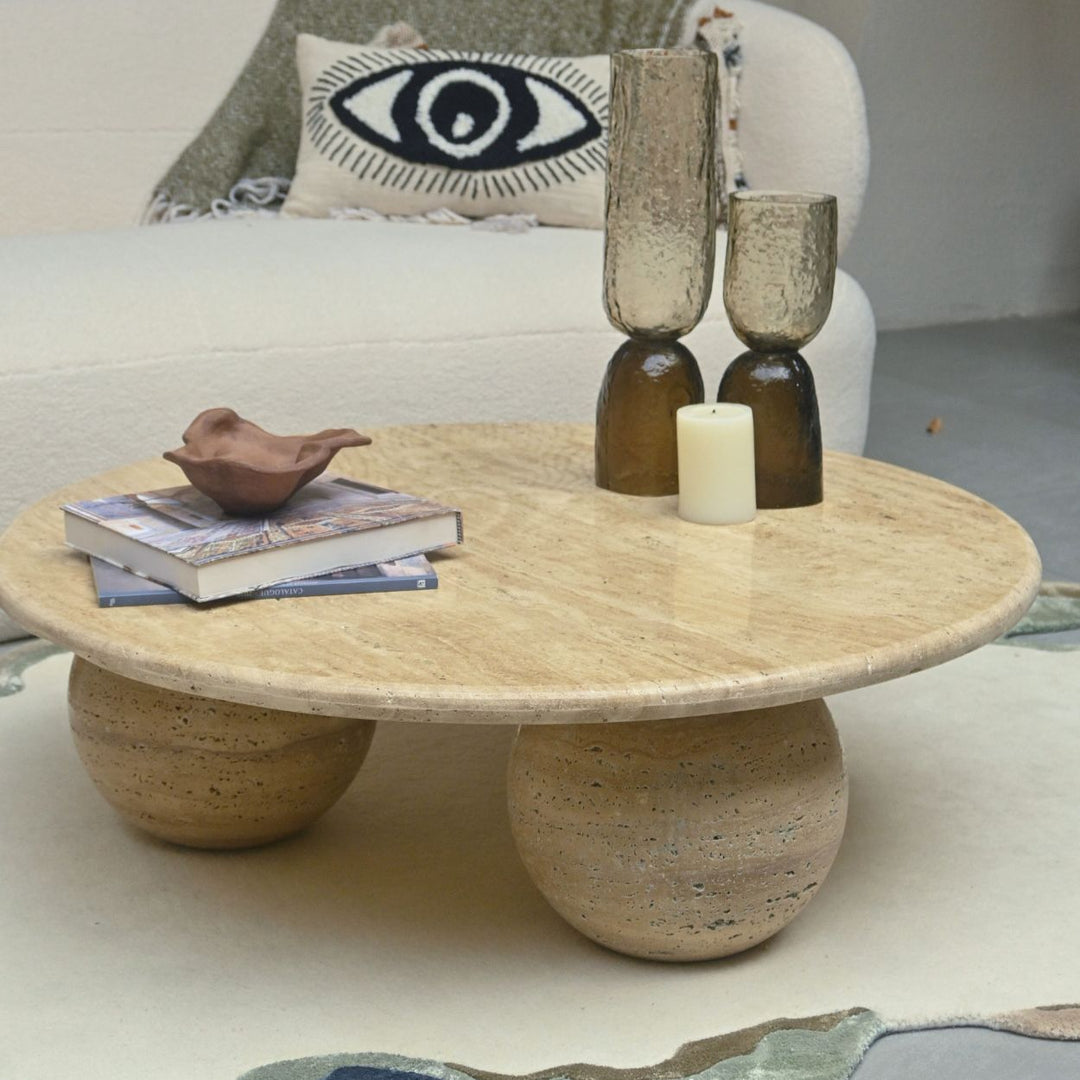Muun Home Ceres Coffee Table - Travertine