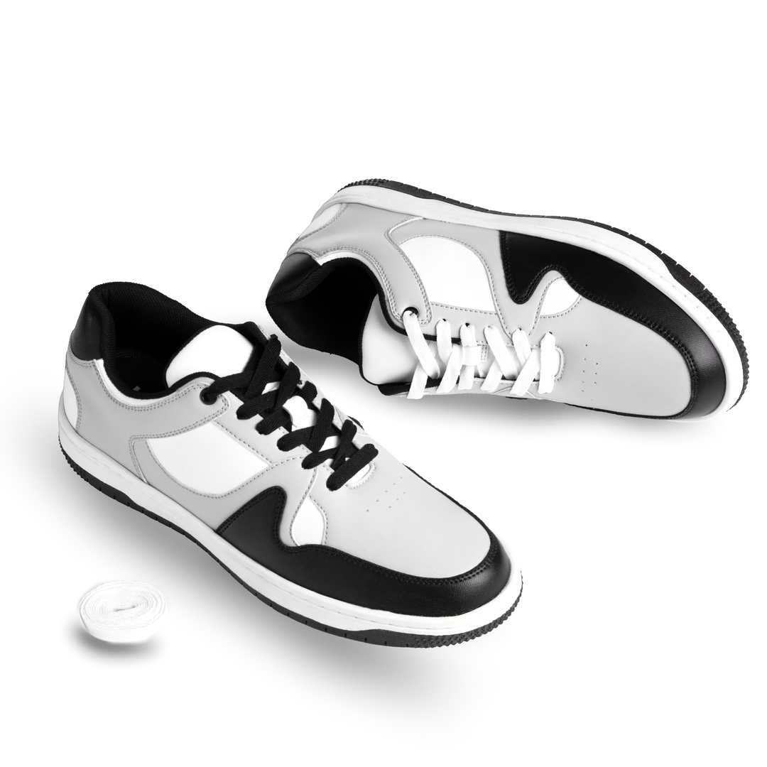 Trace Black & Grey Signature Sneakers