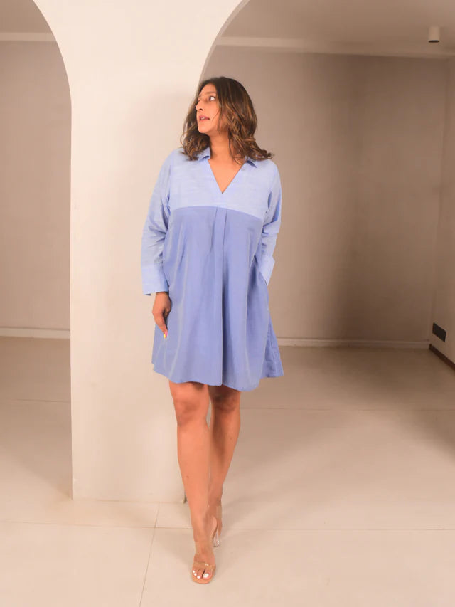 WhySoBlue Leni Short Dress