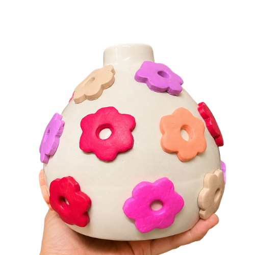 Jardin Colore – 3D Floral Ceramic Vase