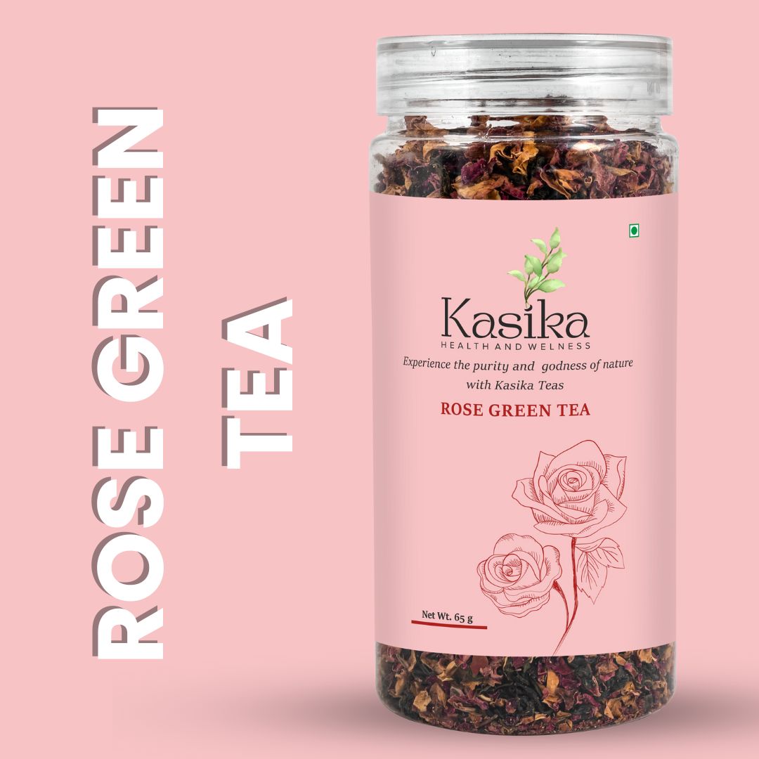 Kasika Rose and Tulsi Tea Caffeine Free Combo in Loose Tea