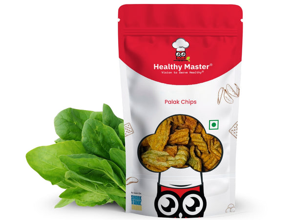 Healthy Master Palak Chips - Light and Crispy (Spice Magic) | Jain Friendly | Spinach Chips