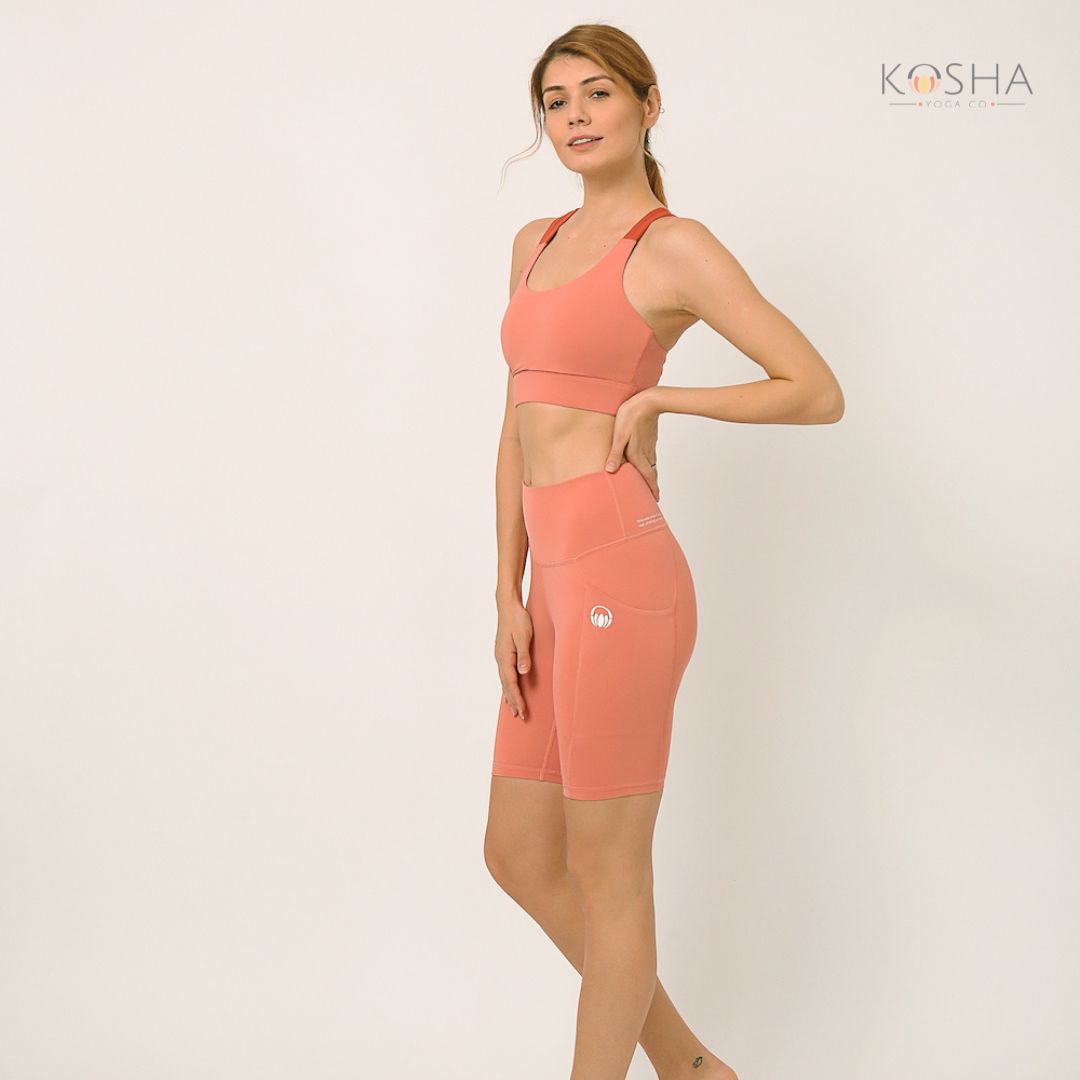 Kosha Yoga buttR Biker Shorts Co-ord Set by Kosha Yoga Co