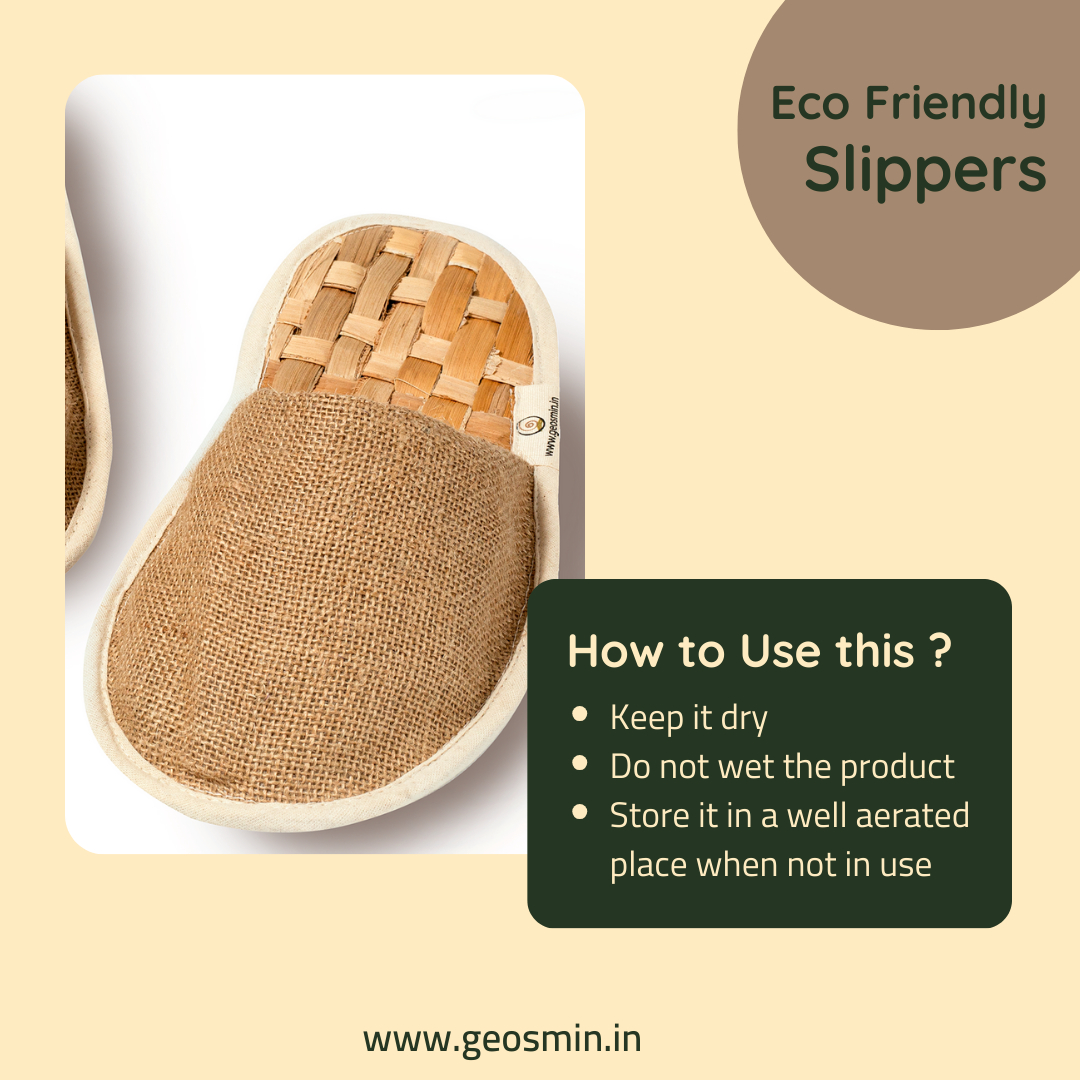Geosmin Indoor slippers- banana waffle  | closed toe slidders (pack of 2)