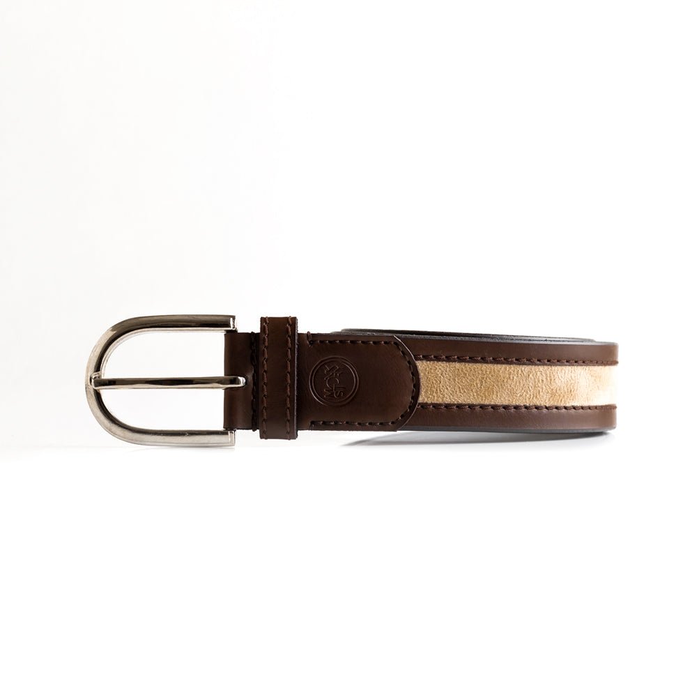 Monkstory MonkStory Dual Color Classic Mens Belt - Brown / Beige