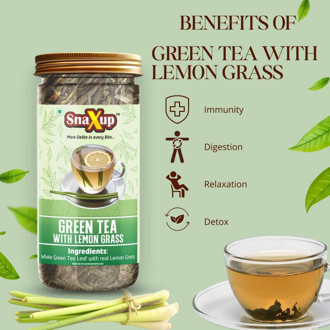 Snaxup Green Tea With Lemon Grass Tea