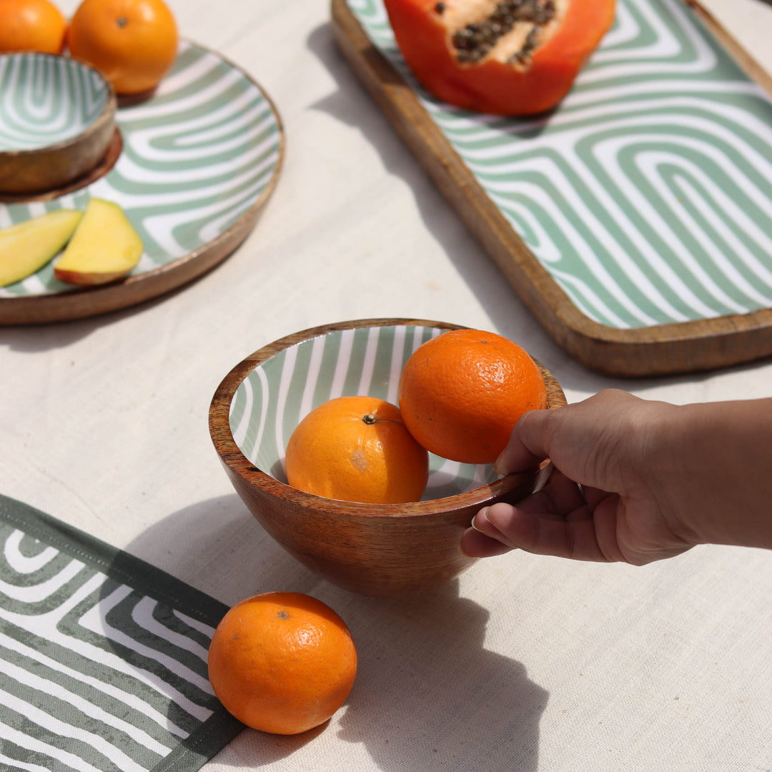 Muun Home Jade Mango Wood Serving Tray