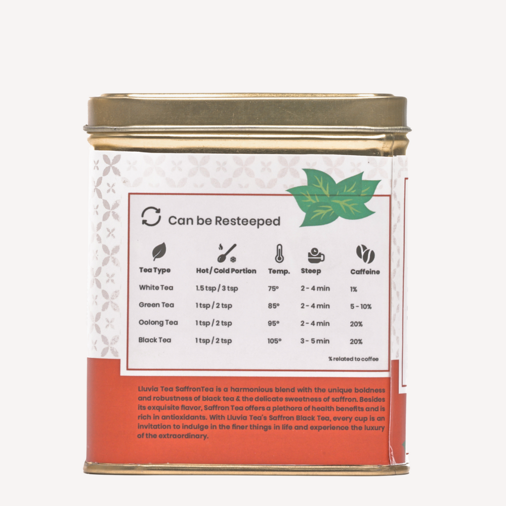 Lluvia Tea Saffron Tea - Respiratory Support | Antioxidant Richness | Anti Inflammatory (50 gm)