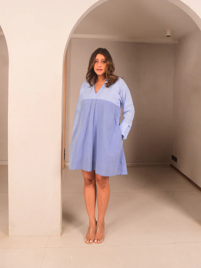 WhySoBlue Leni Short Dress