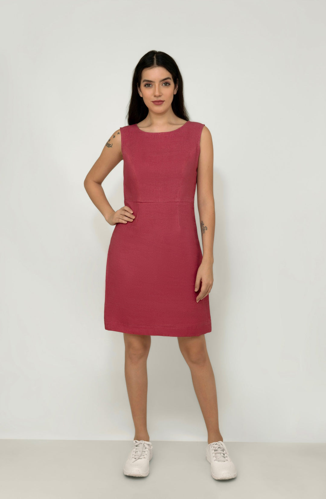 Adam Leaves Jiva- Woman Linen Dress