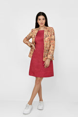 Adam Leaves Muzi- Women's Linen Blazer