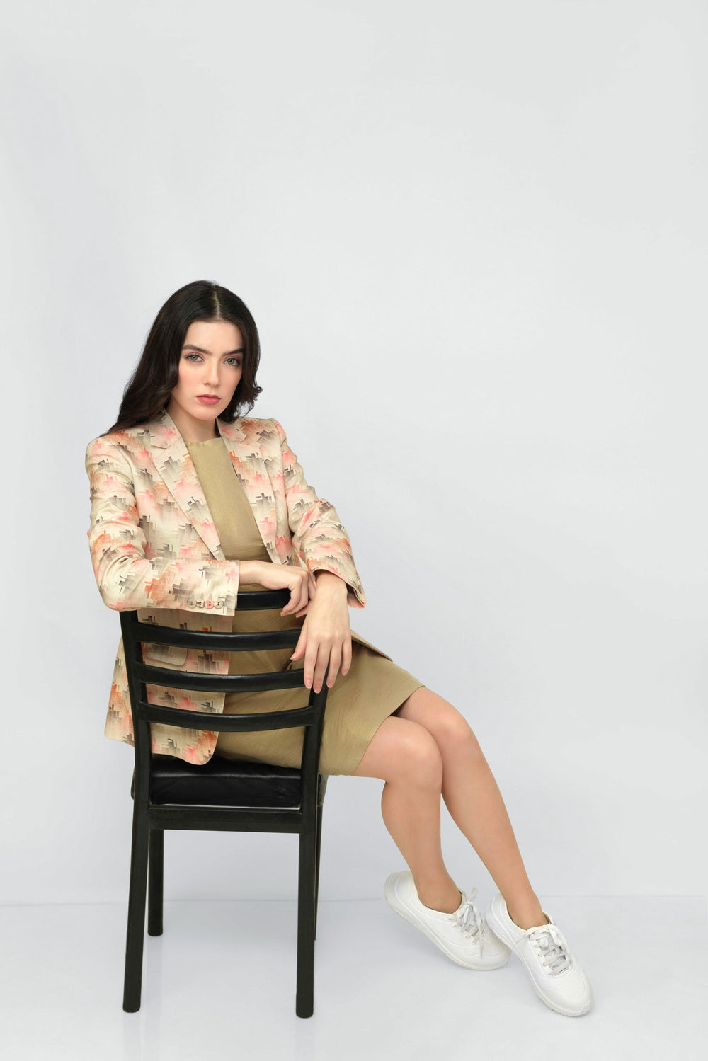 Adam Leaves Cora-Women's Linen Blazer