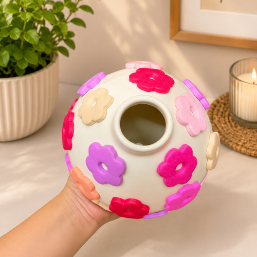 Jardin Colore – 3D Floral Ceramic Vase