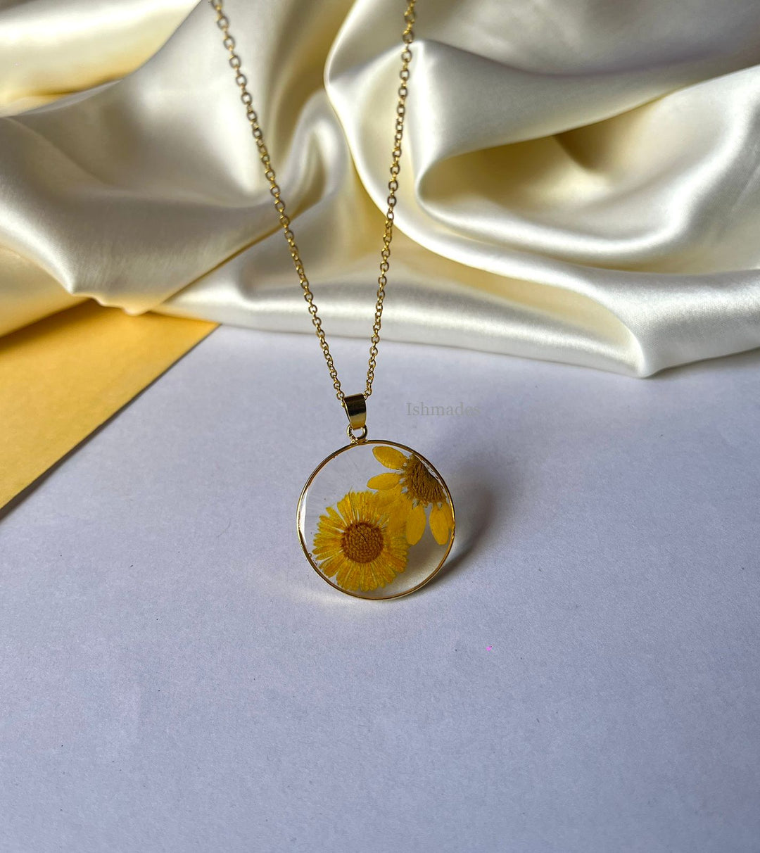 Ishmades Field of sunflowers locket