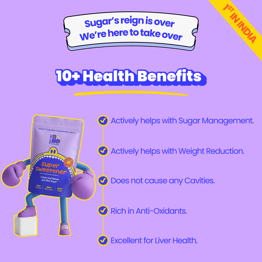 Beyond the Sugar Super Sweetener 450 grams | Monk Fruit and Allulose