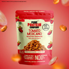 Pune Protein Company Tomato Mexicano Roasted Edamame | 39g Protein