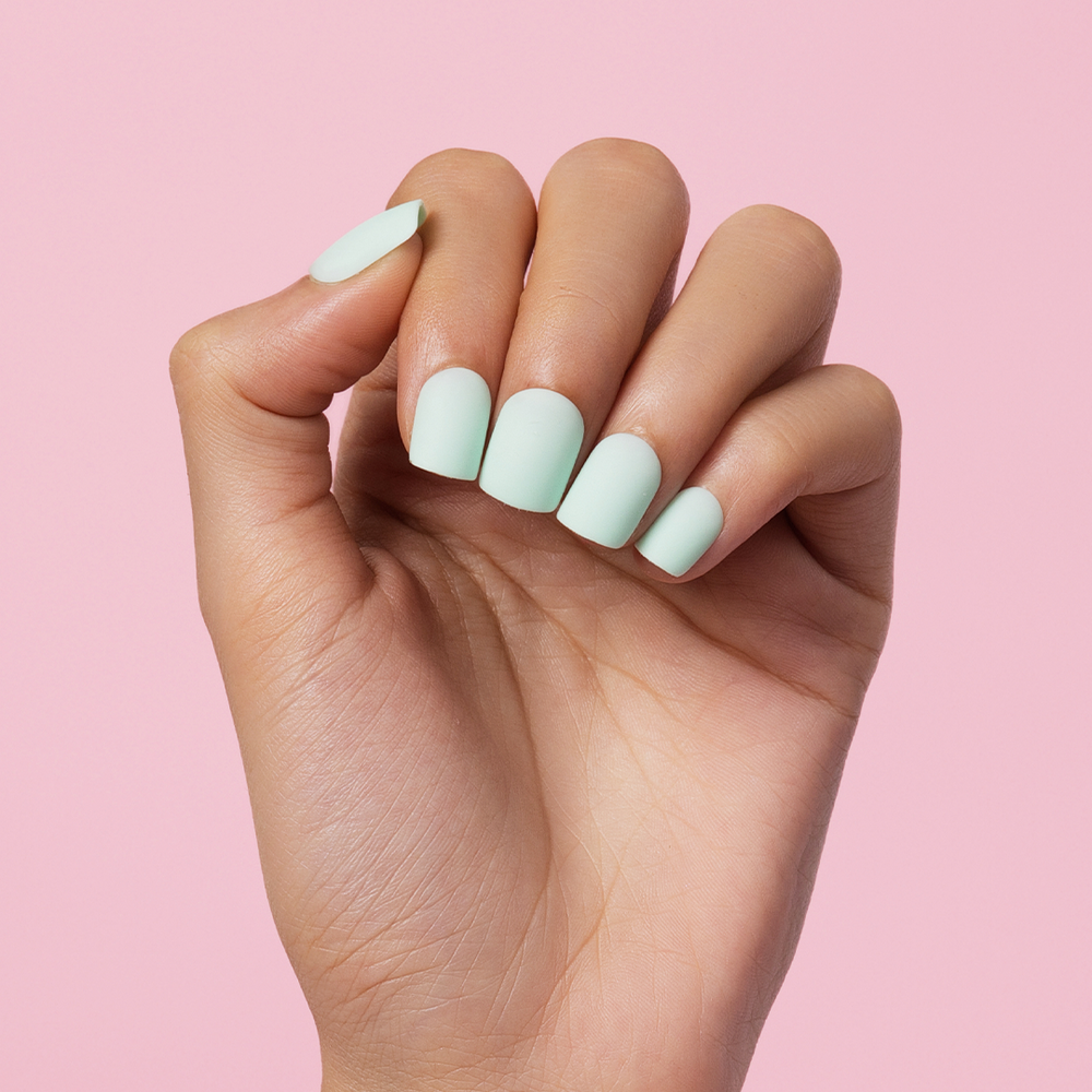 Mint Green | Short Square, Press-On Nails