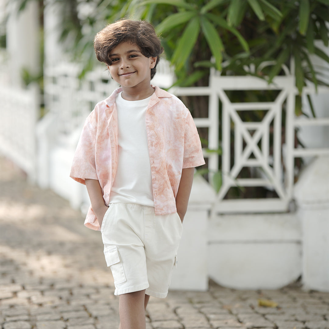 BabbleTym Relaxed fit Hemp Shirt- Natural Dye