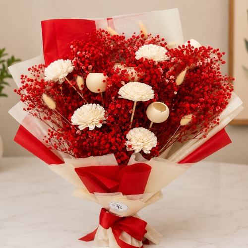 Romance Rubis – Preserved Flower Bouquet
