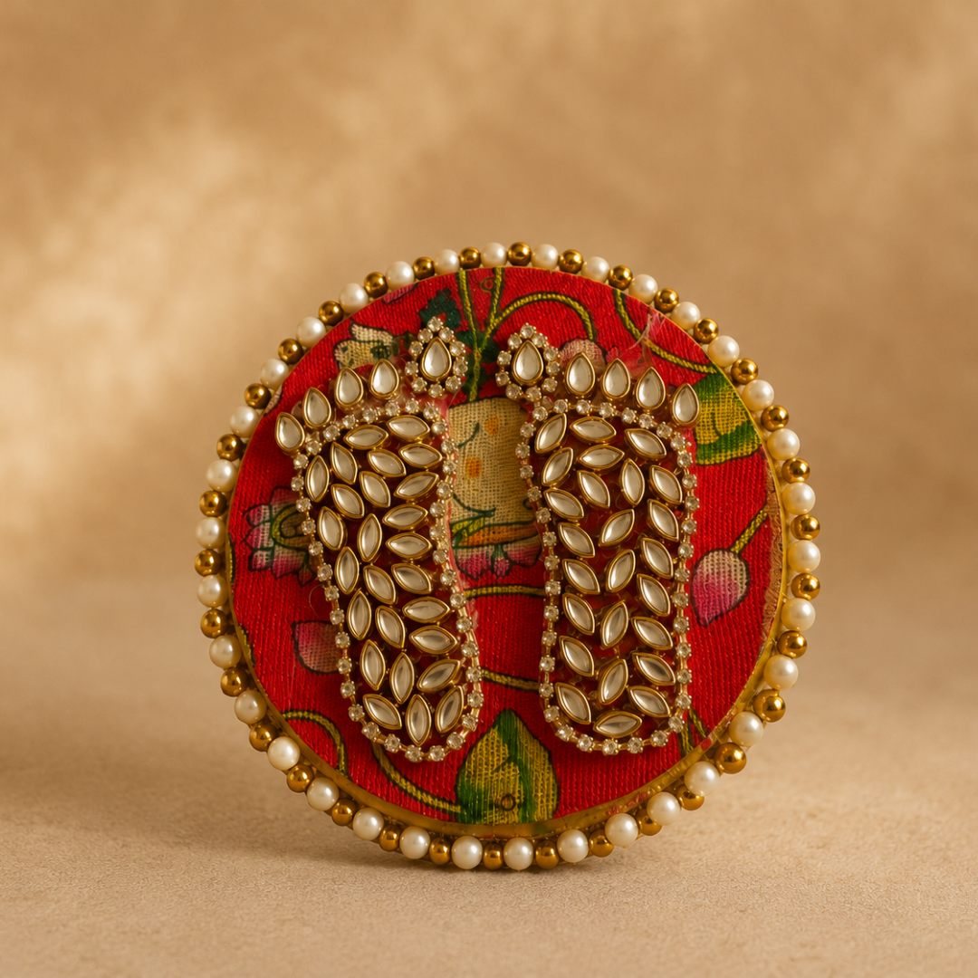 Ivory Nazar White Jute Gift Basket – Evil Eye Diwali Gift Hamper