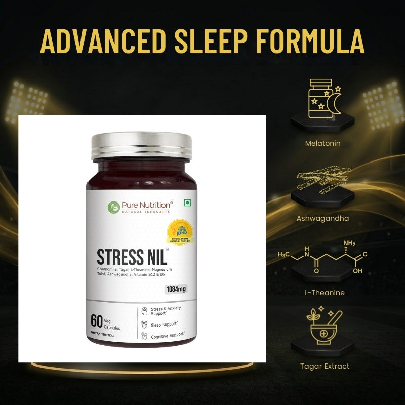 Stress Nil Herbal Relaxation & Sleep Support Supplement | Stress Relief