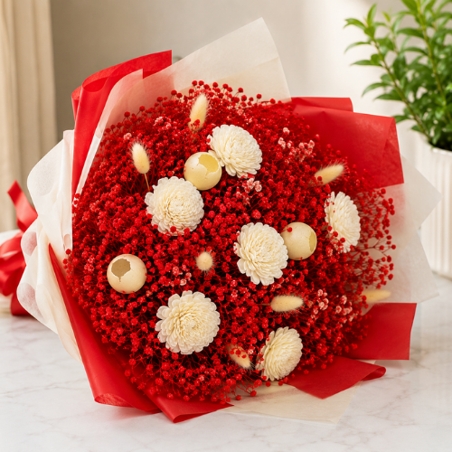 Romance Rubis – Preserved Flower Bouquet