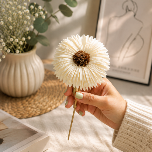 Fleur de Soleil – Sola Wood Sunflower Daisy set of 6 flowers
