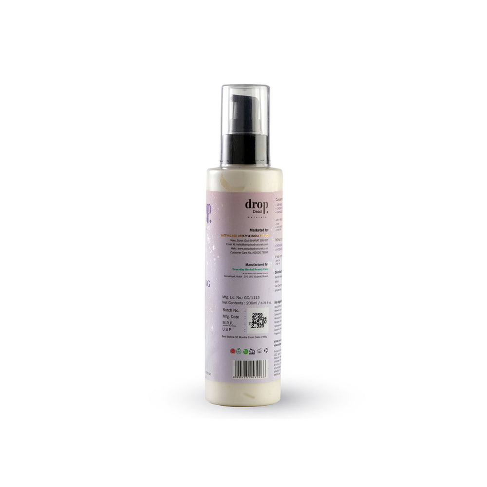 DropDead Naturals Ultra Hydrating Moisturizer | Saffron & Aloe Vera | 200 ml