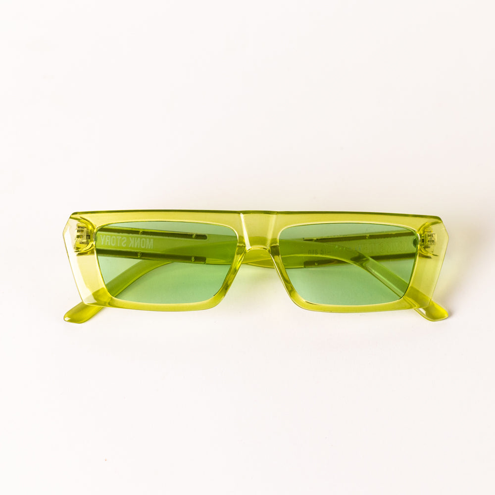 Monkstory MonkStory Street Acetate Unisex Sunglasses - Frosty Green