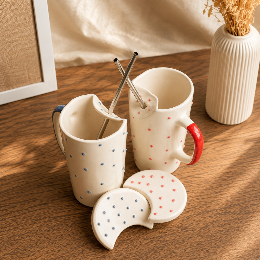 Perfect Jodi Rakhi Gift Hamper | Premium Bhai Bhabhi Rakhi Gift Set with Ceramic Tumbler