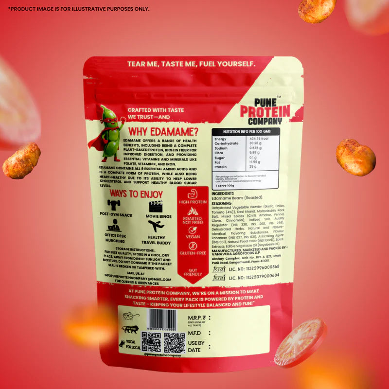 Pune Protein Company Assorted Roasted Edamame Pack of 3