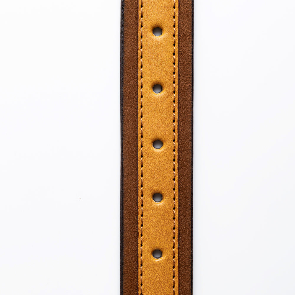 MonkStory Dual Color Classic Mens Belt - Brown / Tan