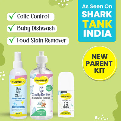 New Parent Kit - Baby Bottle Cleanser + Bye Bye Stain + Bye Bye Colic