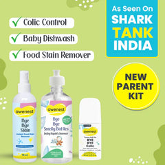 New Parent Kit - Baby Bottle Cleanser + Bye Bye Stain + Bye Bye Colic