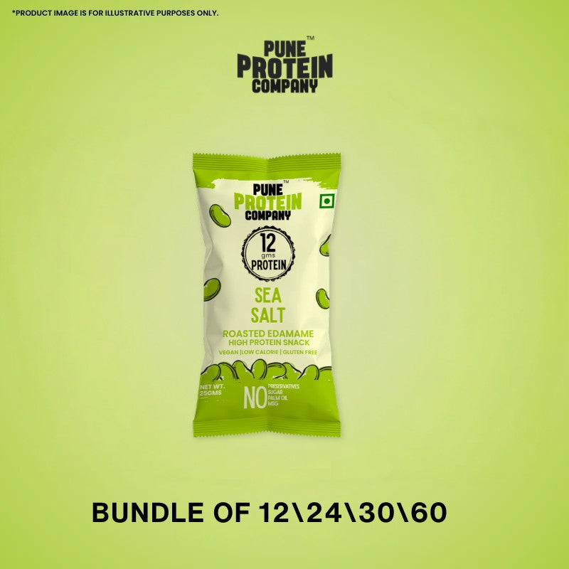 Sea Salt Roasted Edamame – 25g | Pune Protein Company